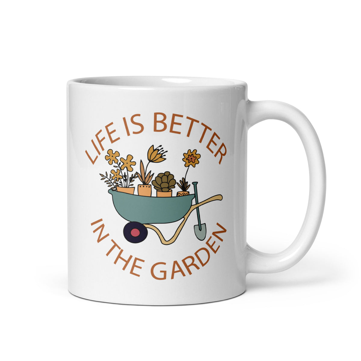 Life Is Better White Glossy Mug